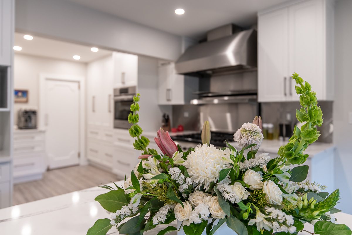 Gift of Flowers in Kitchen - Mathieu Powell Coastline Photography